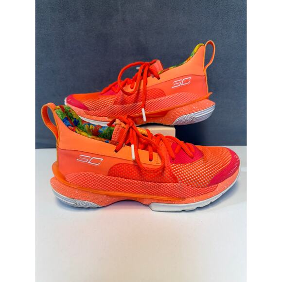 Under Armour Other - Under Armour Curry Shoes Sour Patch Peach Size 6.5Y Basketball Sweet Sour